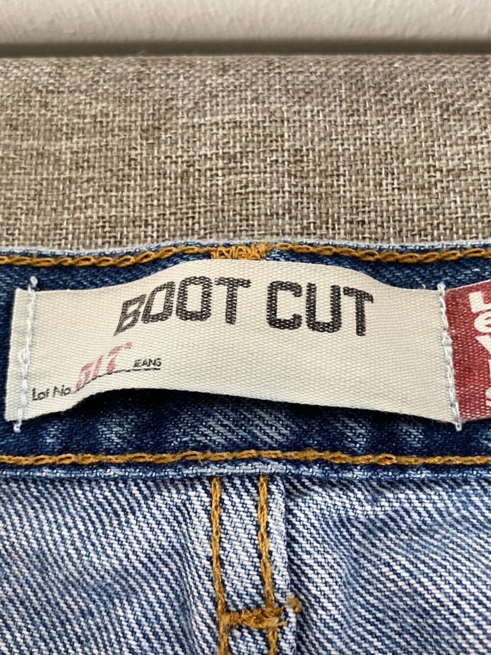 Vintage Levi's 517 Bootcut Denim Jeans Men's 36 x 32 Mid Rise Blue Distressed - Picture 5 of 15